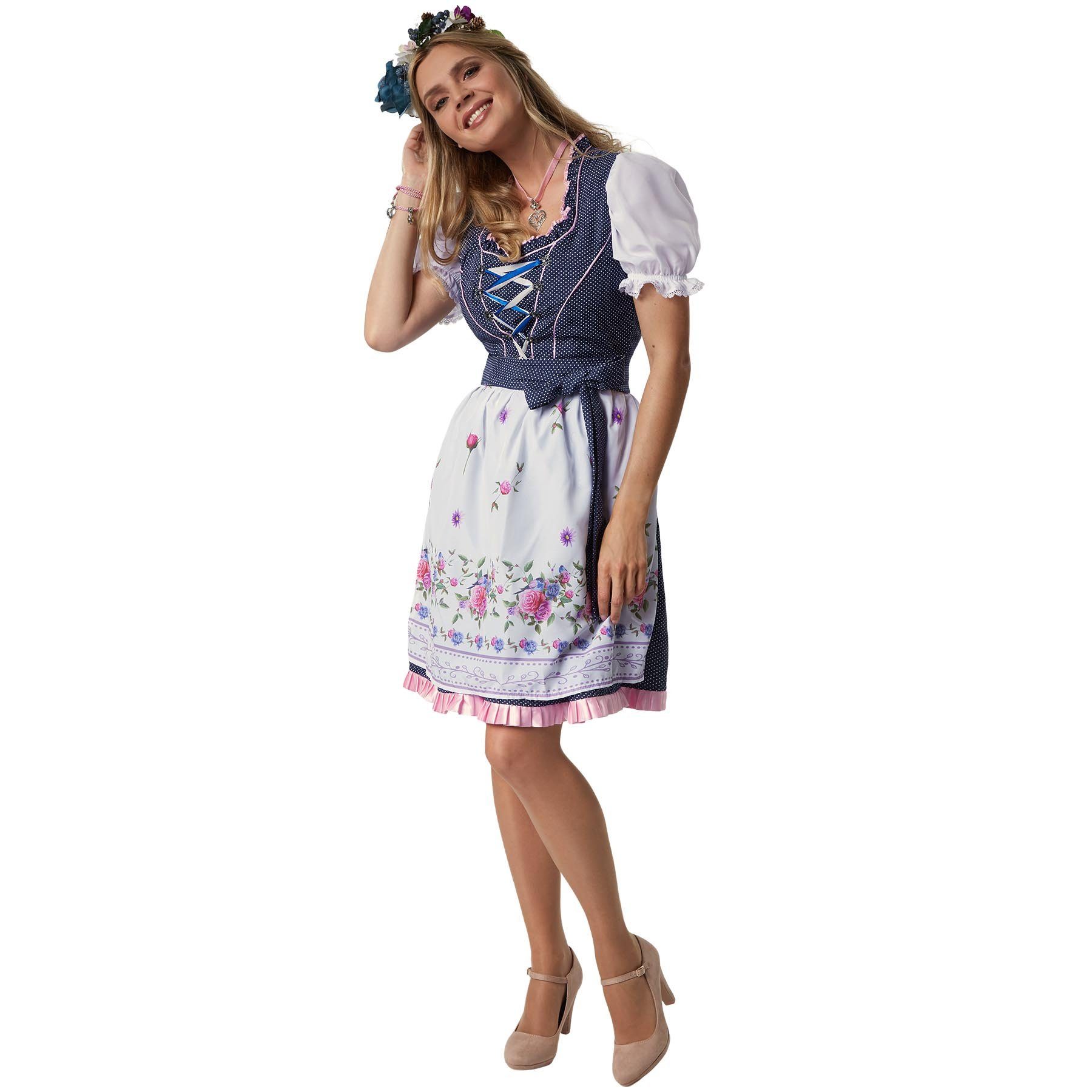 dressforfun Dirndl Frauenkostüm Mini-Dirndl Garching Modell