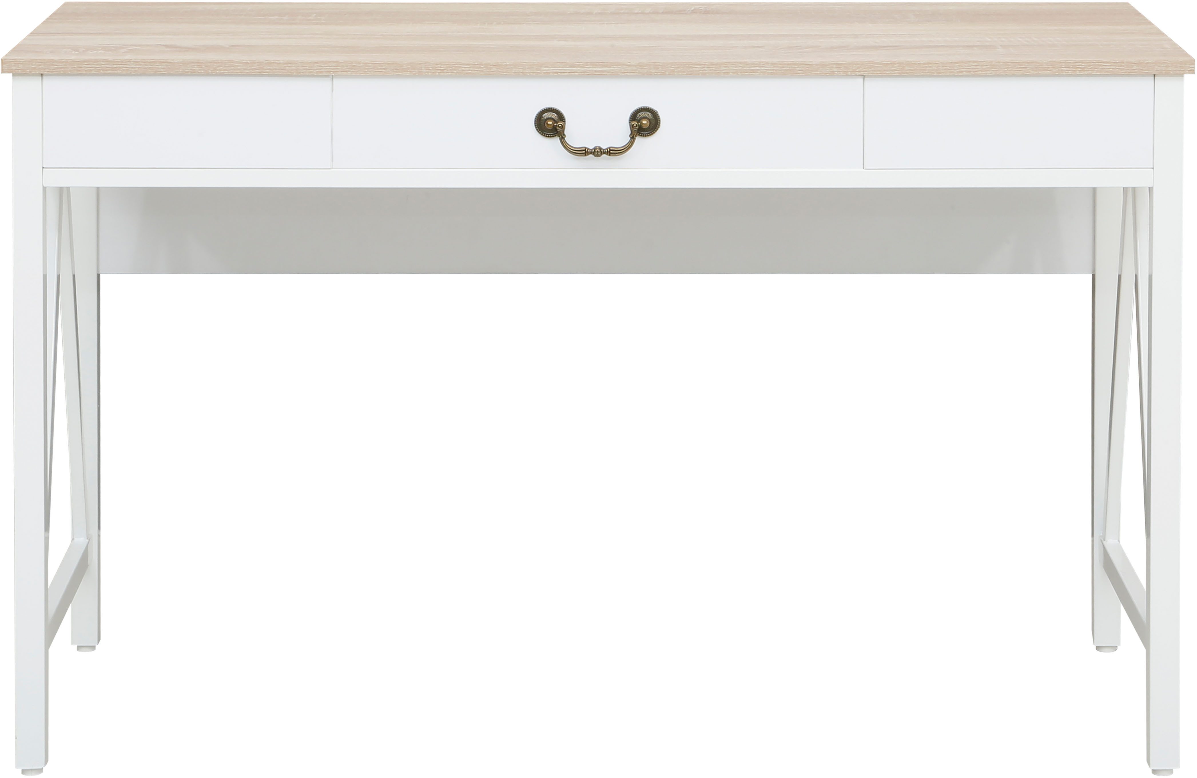 Home affaire Schreibtisch Bellerie, Landhausoptik, Soft-Close,