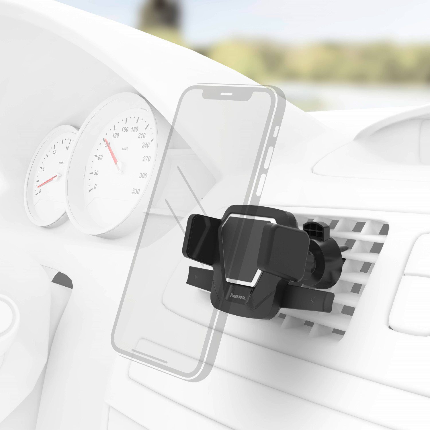 Hama Handy-Halterung Handy-Halterung 360° Auto Navi