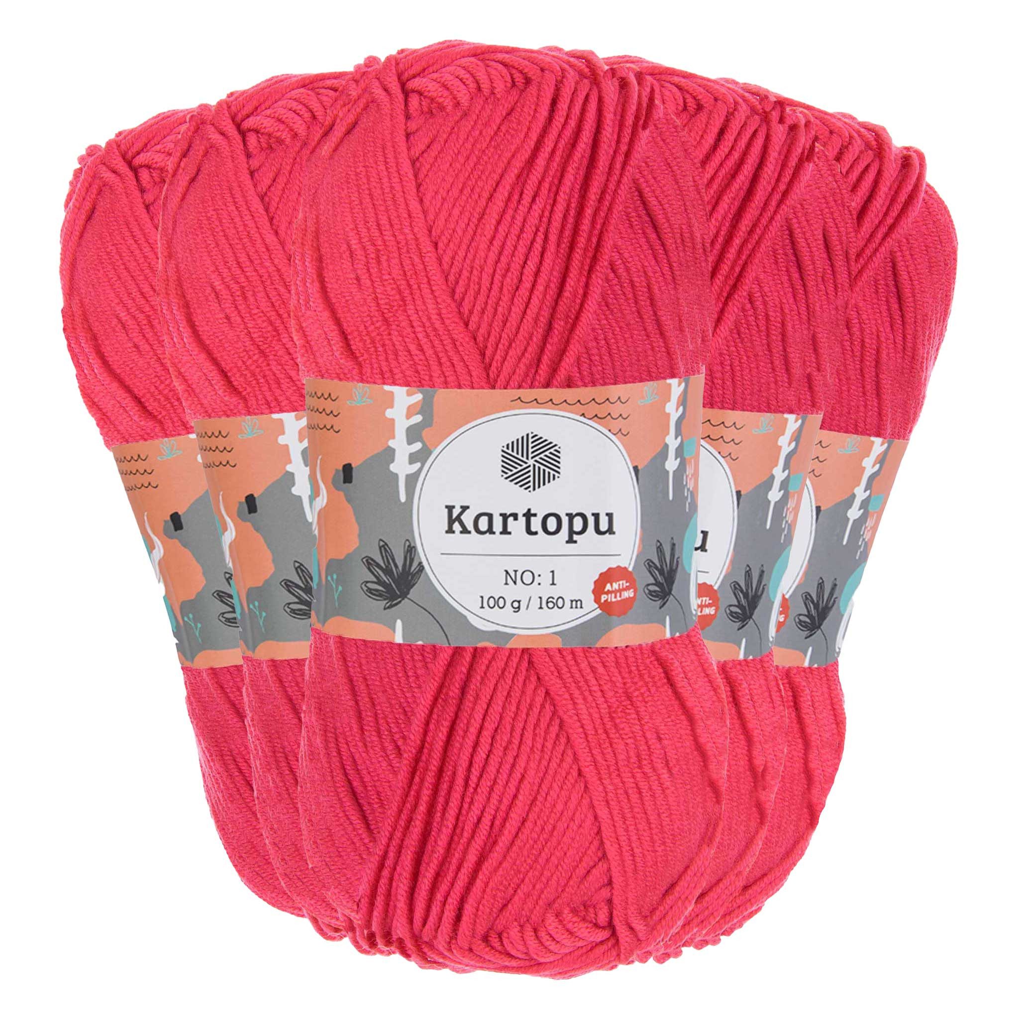 maDDma 5 x 100g Strickwolle Kartopu
