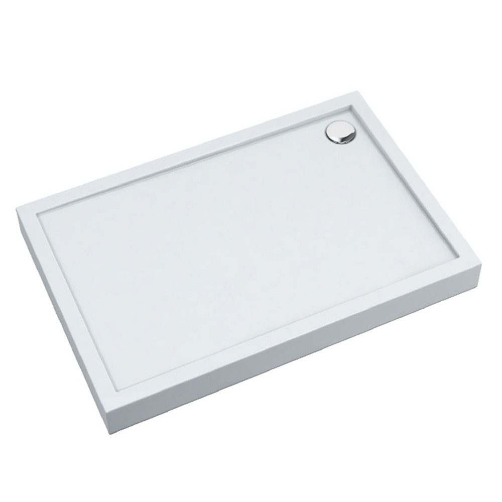 Aquabad® Duschwanne ULTIMA Smooth White, Rechteck,