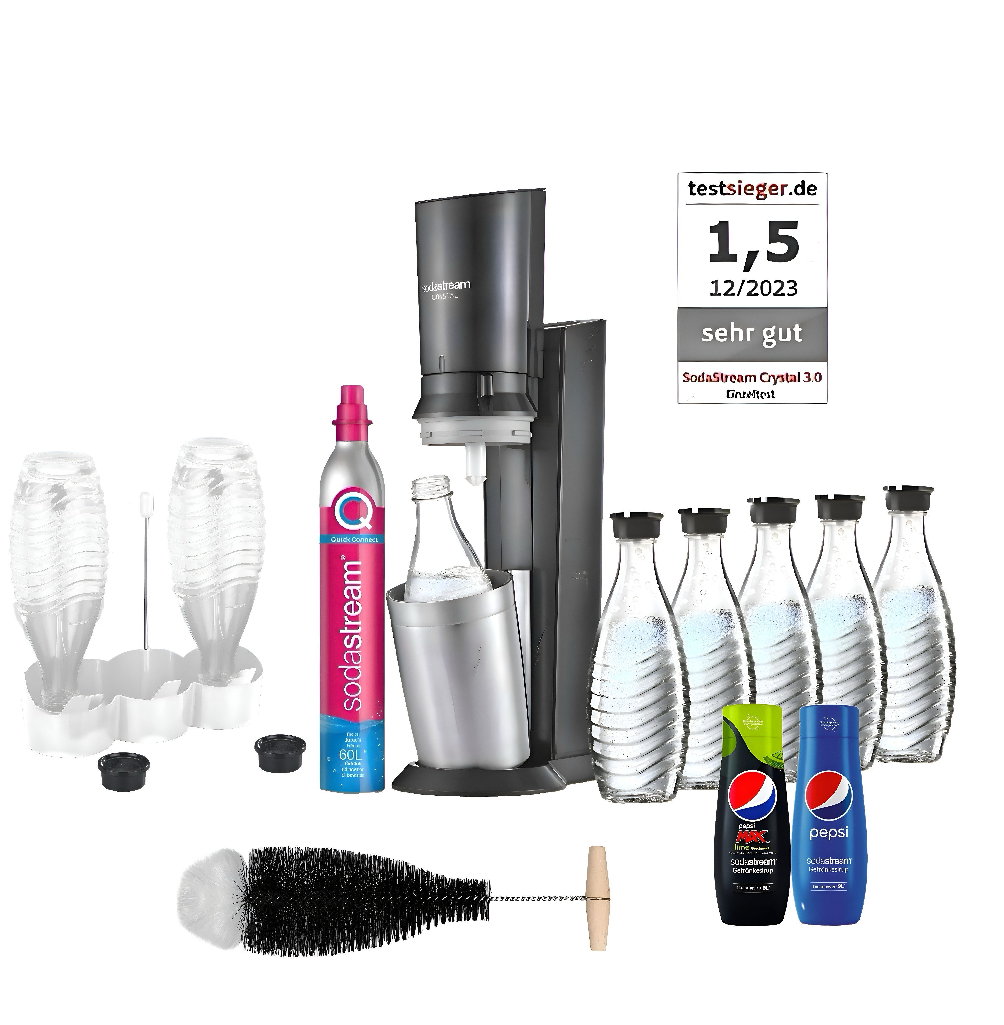 SodaStream Wassersprudler SODASTREAM Crystal 3.0, 2x