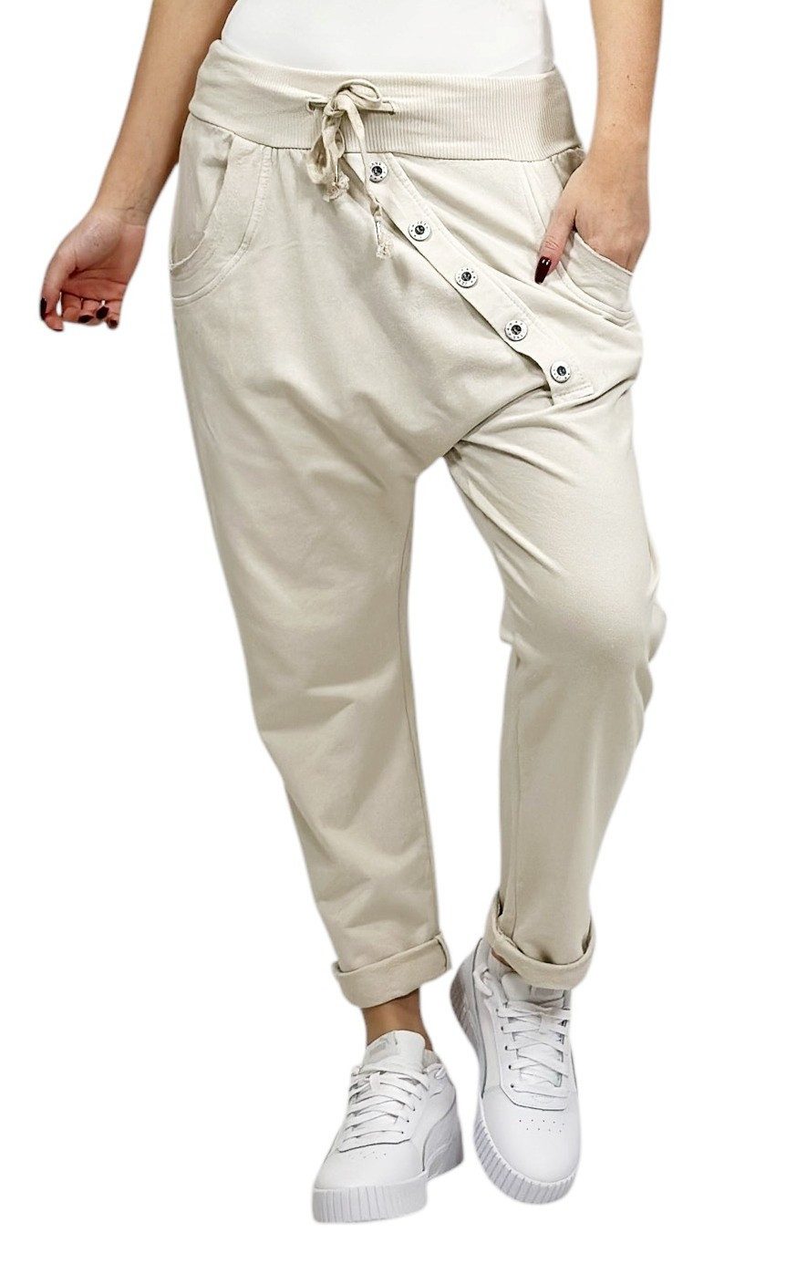 Mississhop Boyfriend-Hose Damen Baumwollhose Hose Sweatpants