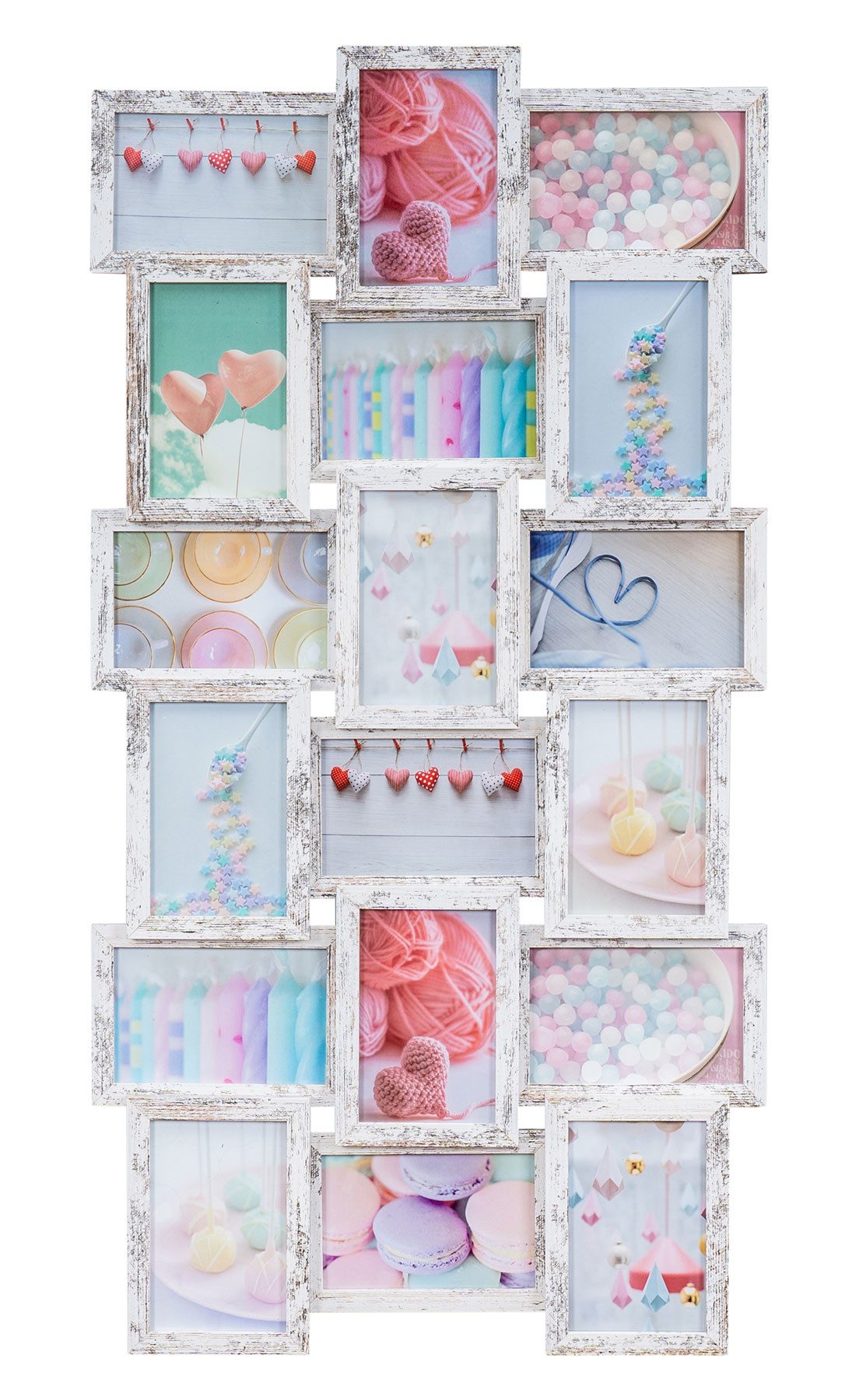 Levandeo® Bilderrahmen Collage, Bilderrahmen Collage 44x85cm