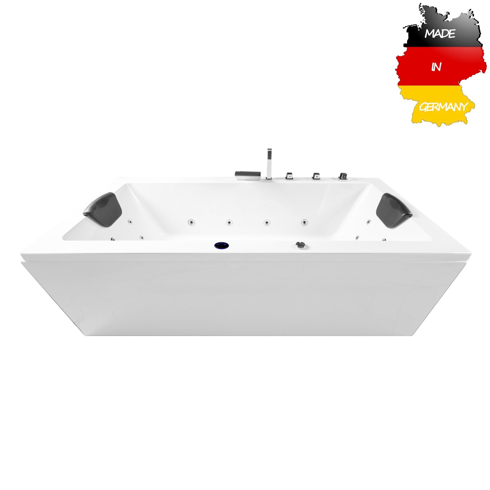 Basera® Whirlpool-Badewanne BASIC Indoor Whirlpool Badewanne