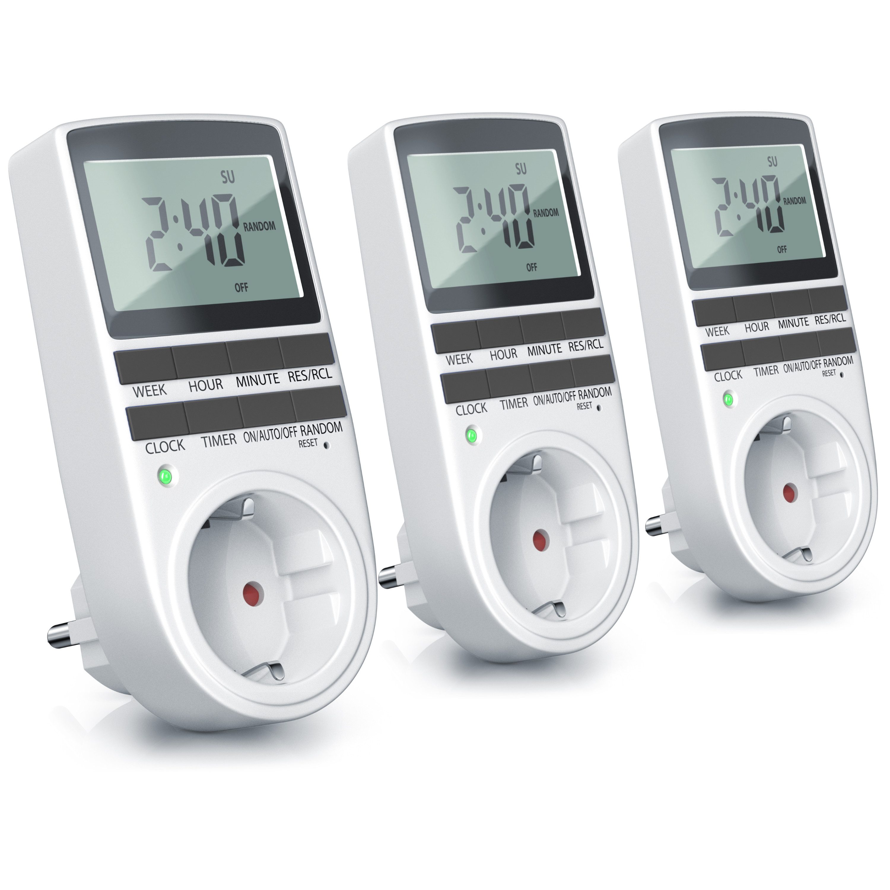 BEARWARE Zeitschaltuhr für Growbox, Grow Lampe,