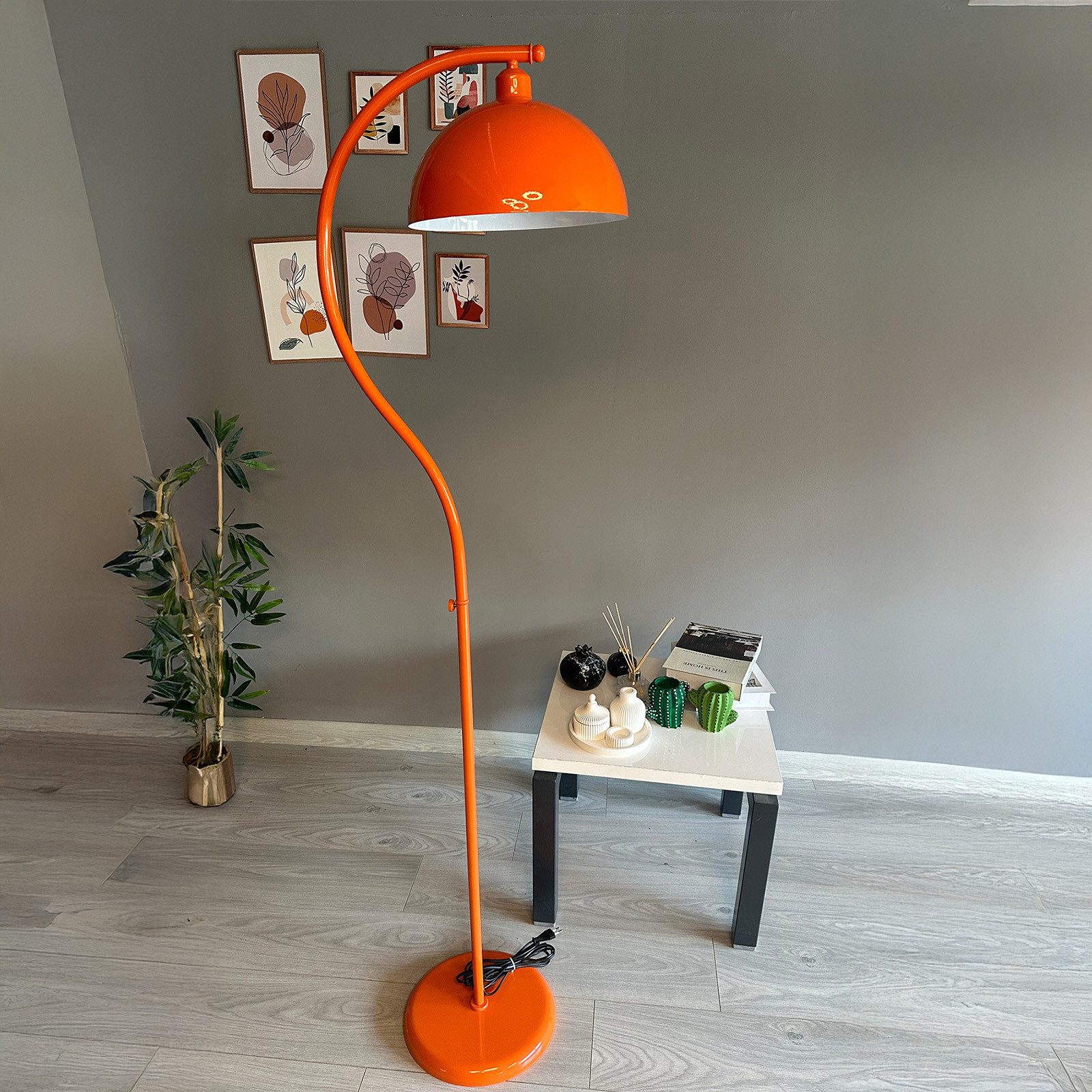 Bamyum Stehlampe Orange Stehlampe Modern Dekorative