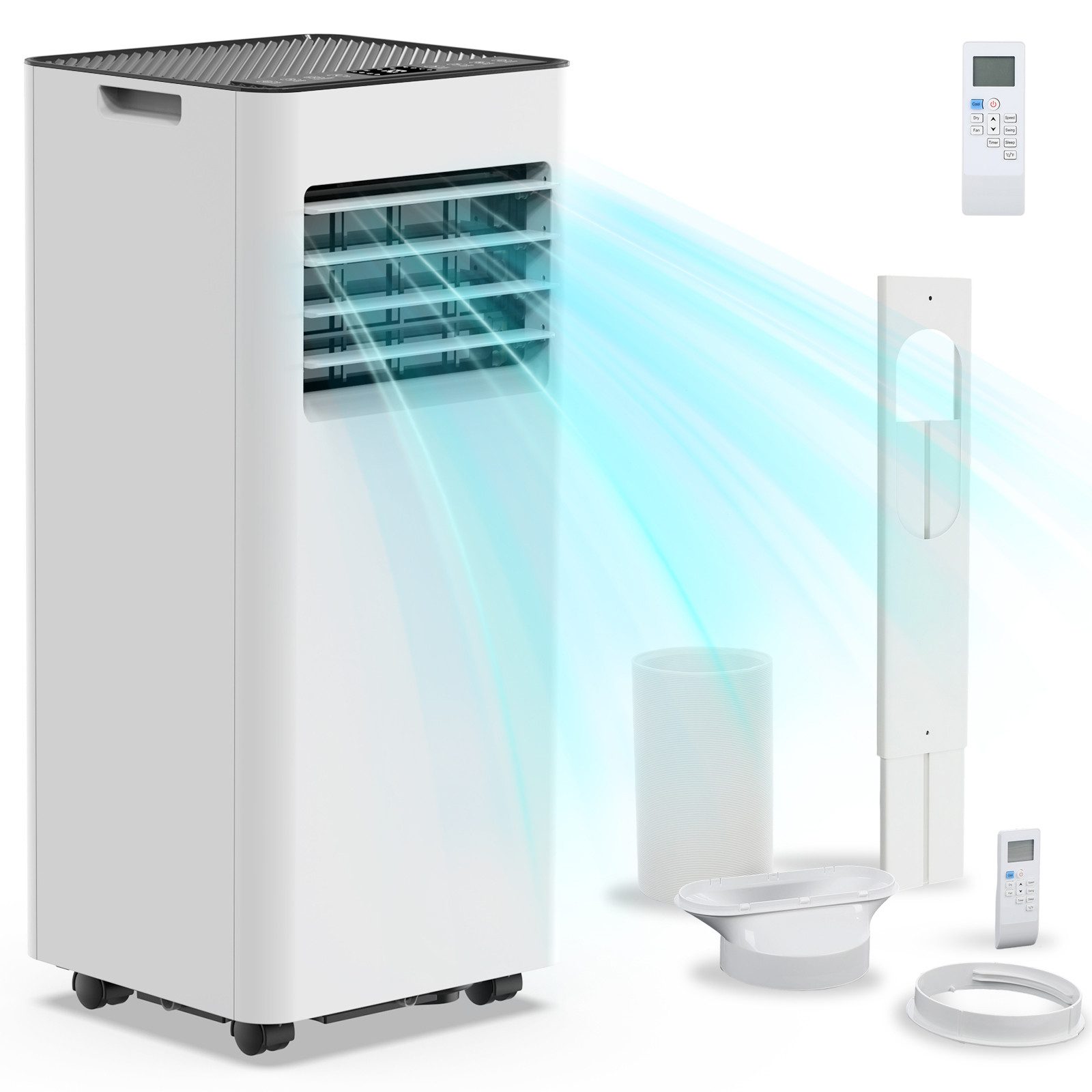 oyajia 4-in-1-Klimagerät Mobiles Klimagerät,7000 BTU, Kühlgeräte