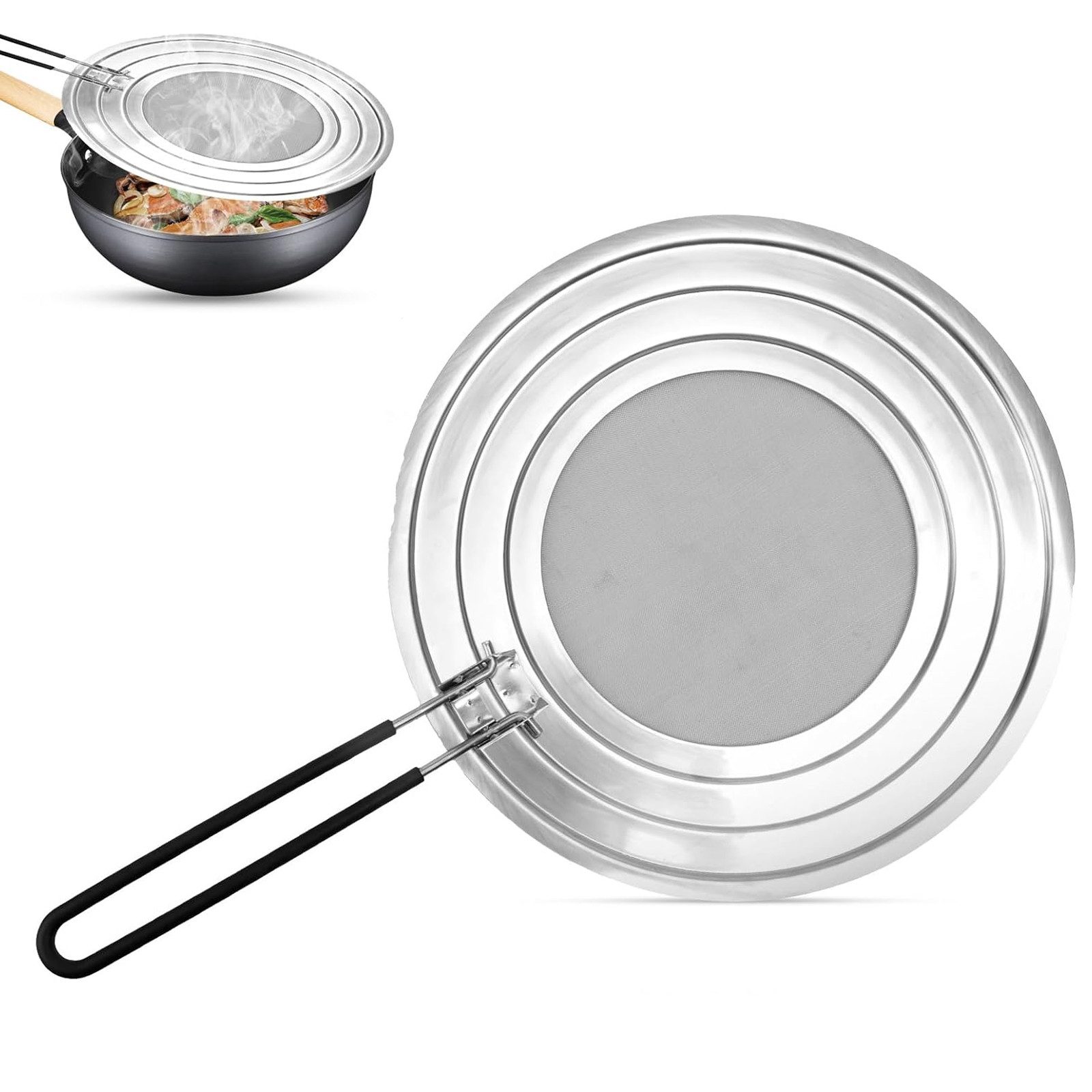 BlingBin Spritzschutzdeckel Spritzschutz Pfannen, Ø 30cm