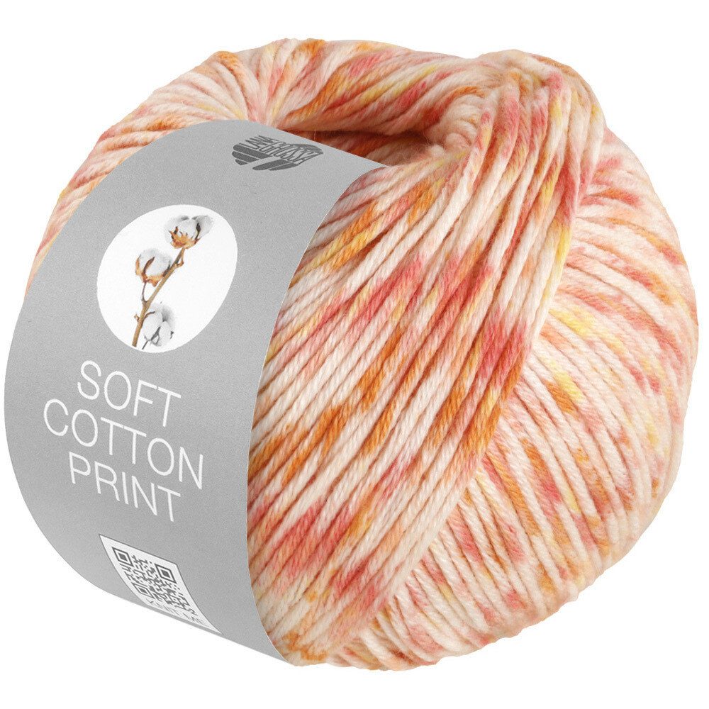 LANA GROSSA SOFT COTTON PRINT Häkelwolle,