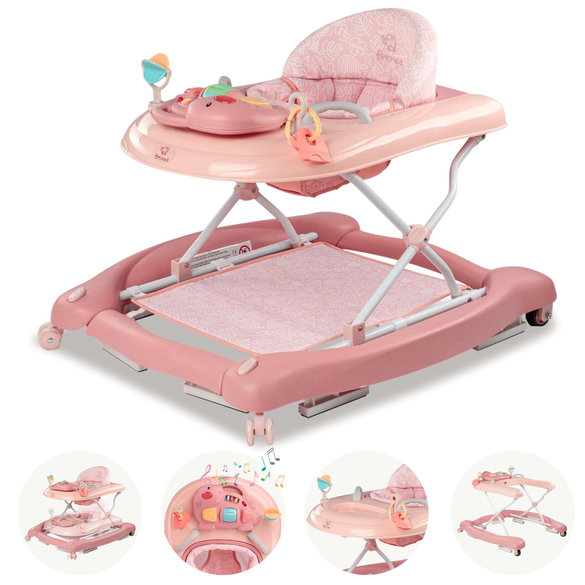 Bronea Lauflernhilfe Happy Life 5-in-1 Babywalker