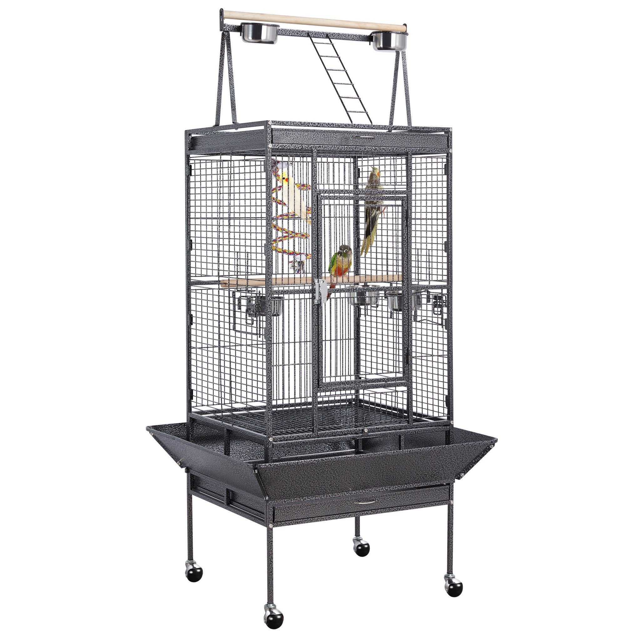 Yaheetech Vogelkäfig, Vogelvoliere Vogelbauer Vogelhaus 81