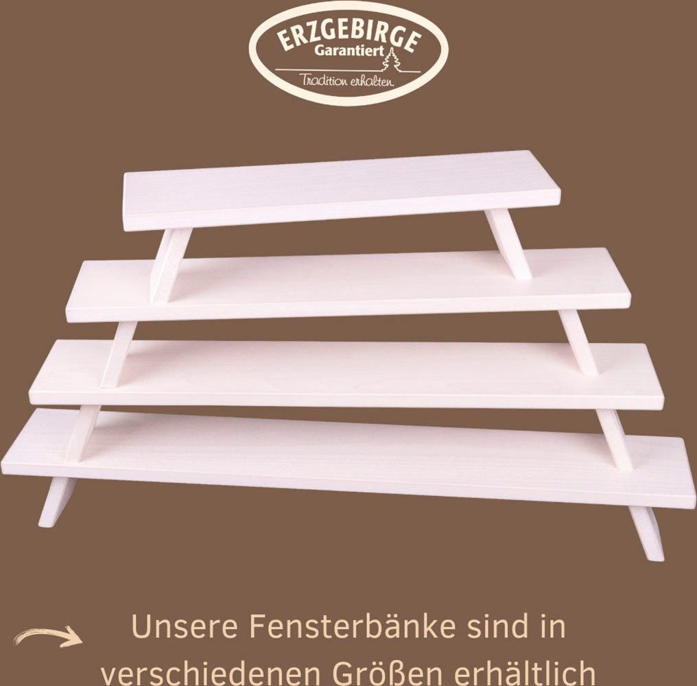 Weigla Schwibbogen-Fensterbank Weihnachtsdeko (1-tlg), aus Buchenholz,