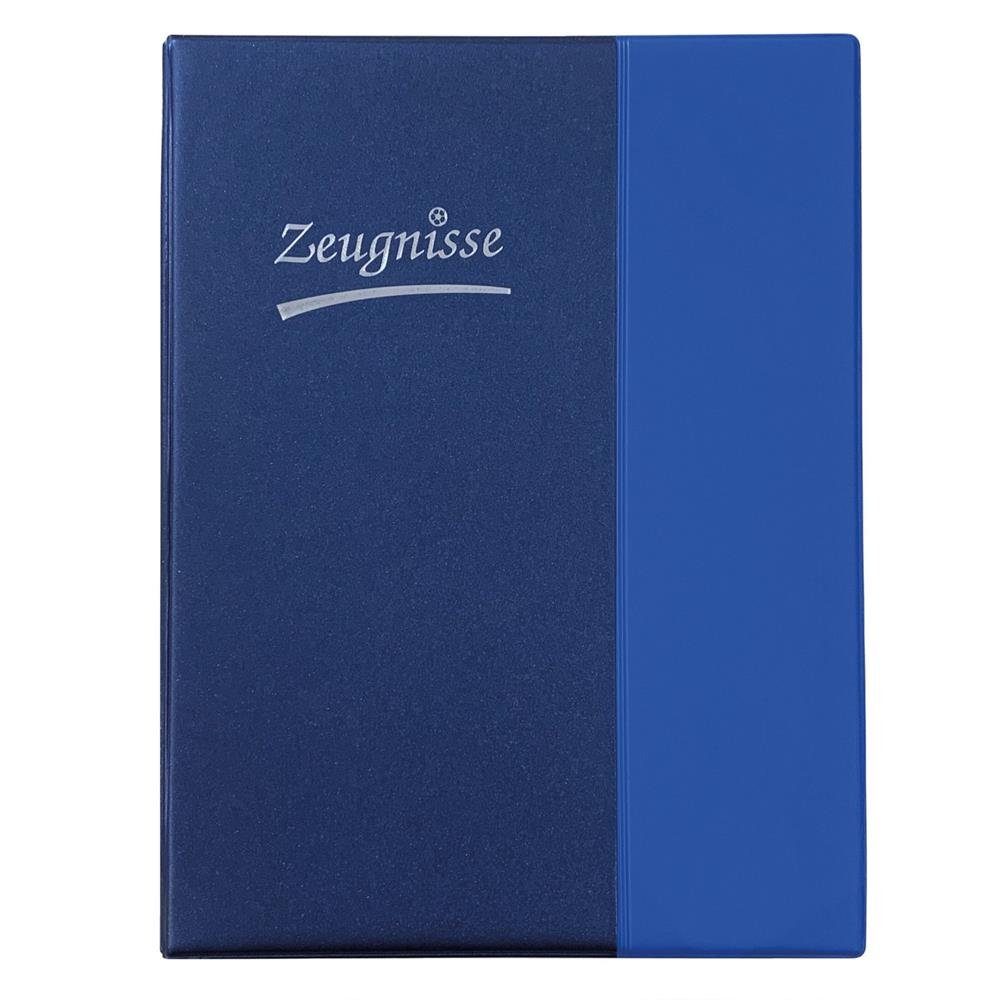Idena Ringbuchmappe Zeugnismappe, DIN A4, Blau,