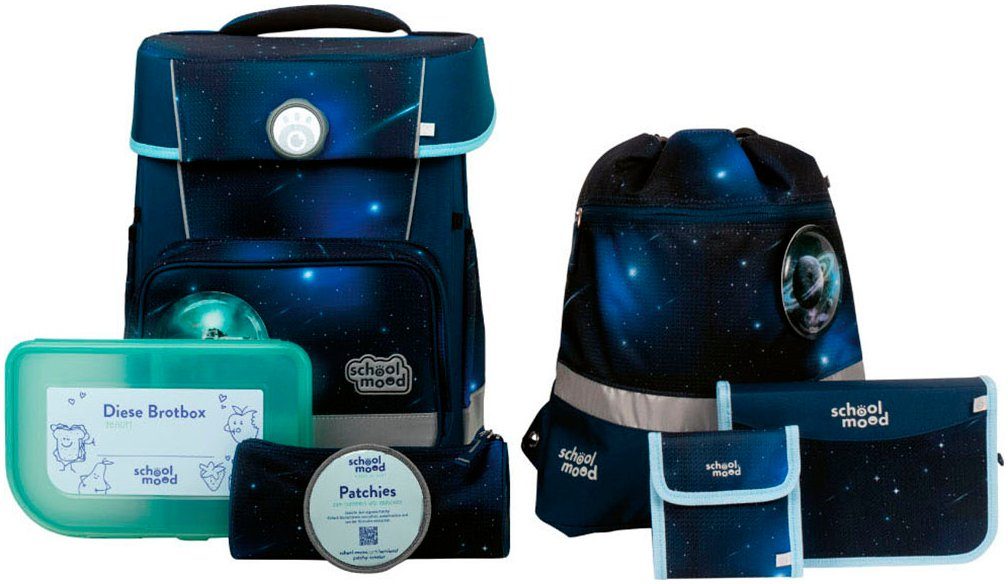 SCHOOL-MOOD® Schulranzen Champion, Moritz (Weltall) (Set,