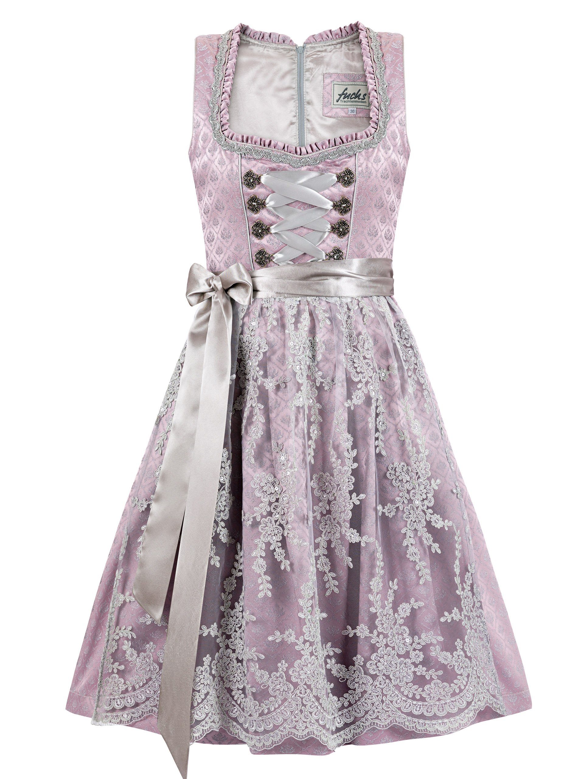 Trachten24.de Dirndl Midi Dirndl Lina rosa