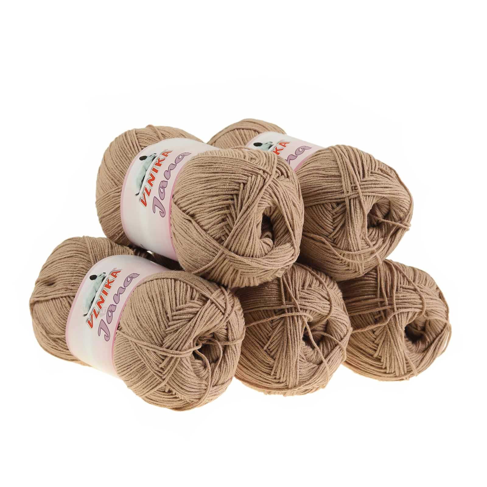 VLNIKA 5 x 100g Strickgarn Jana