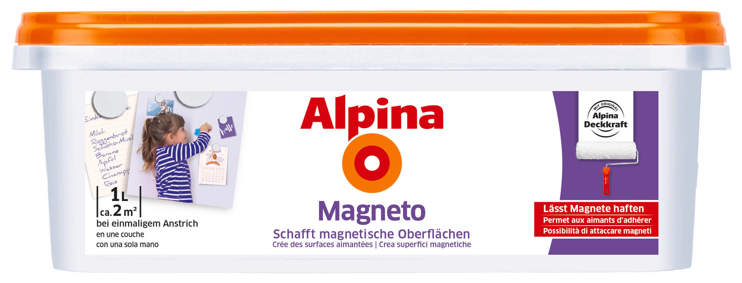 Alpina Wandfarbe Magneto 1 Liter