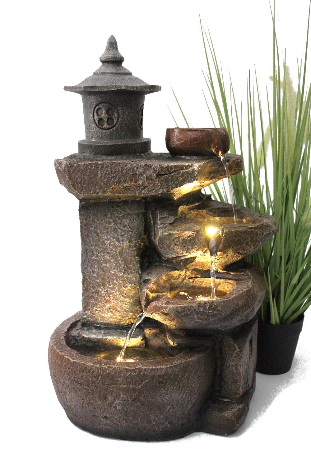 Arnusa Gartenbrunnen Zimmerbrunnen BK851 Springbrunnen Wasserfall
