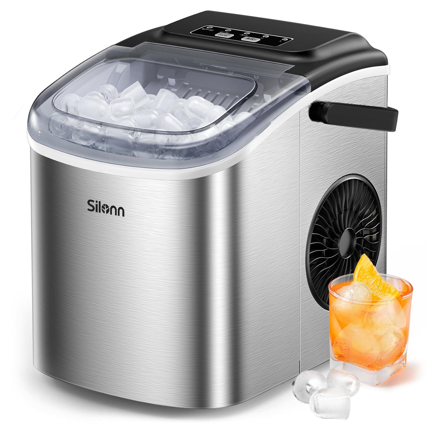 Silonn Eiswürfelmaschine Tragbar, Eisherstellung ab 6