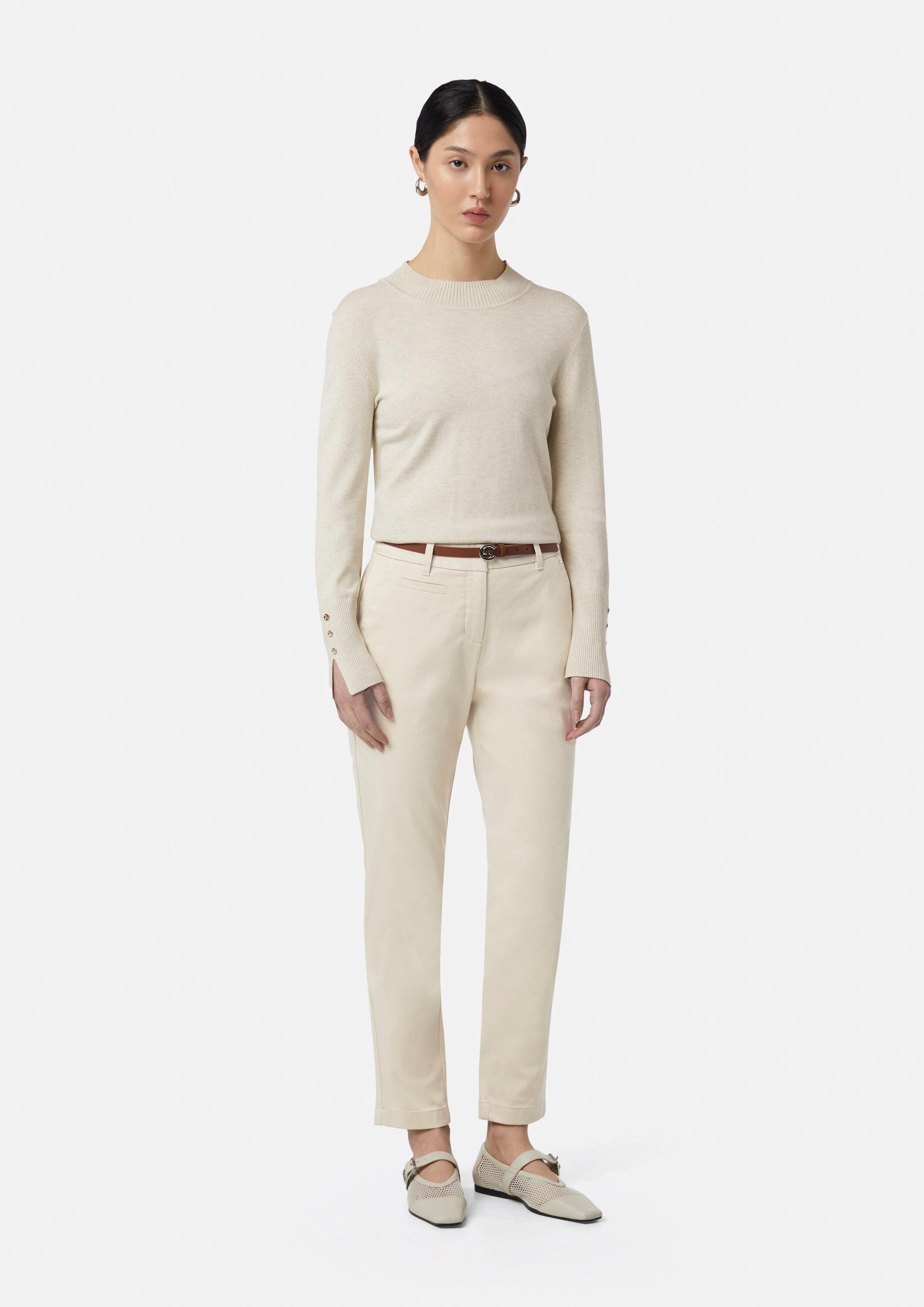 comma 7/8-Hose Hose Chino-Hose mit Gürtel