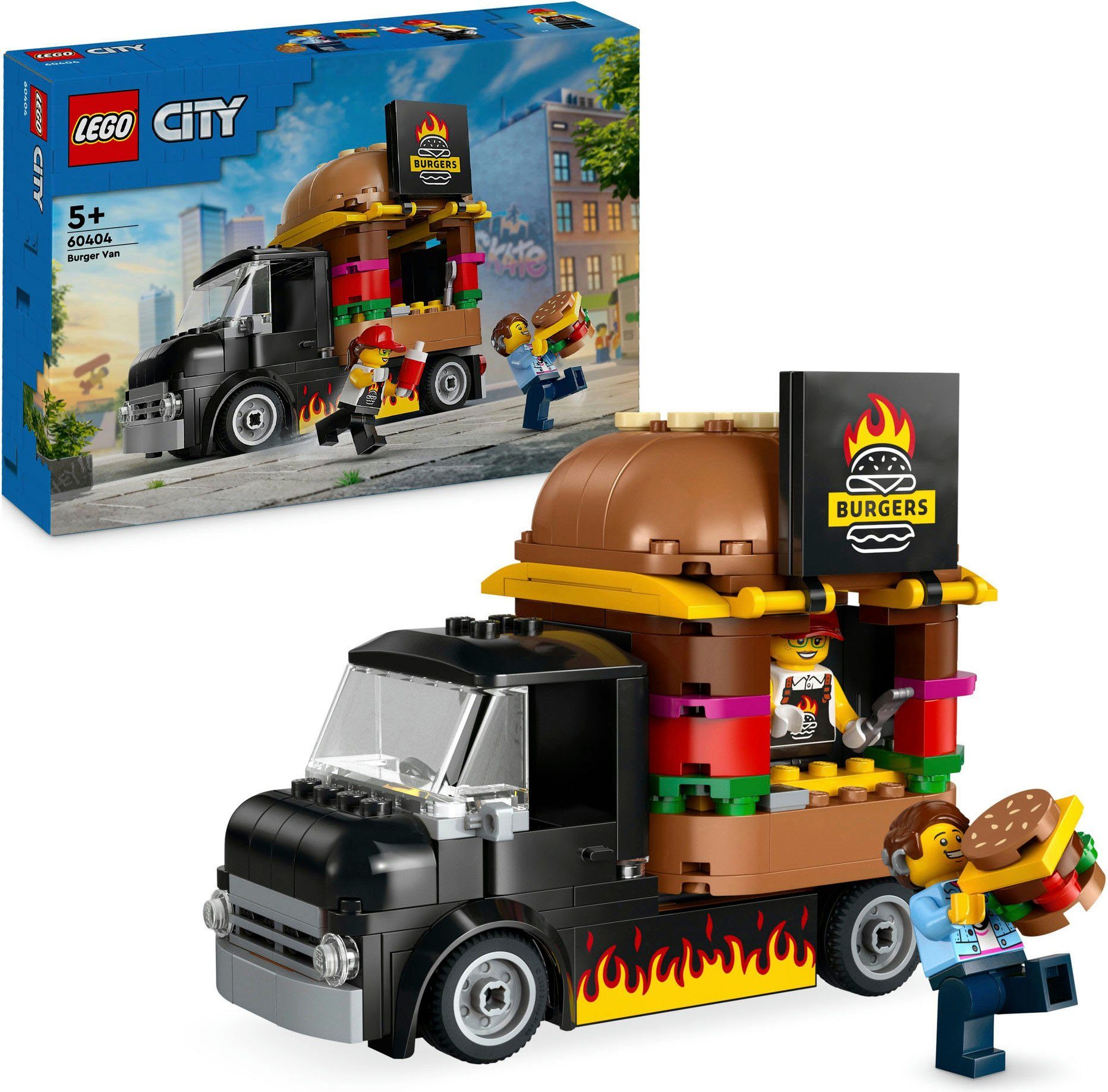 LEGO® Burger-Truck (60404), LEGO City Konstruktionsspielsteine,