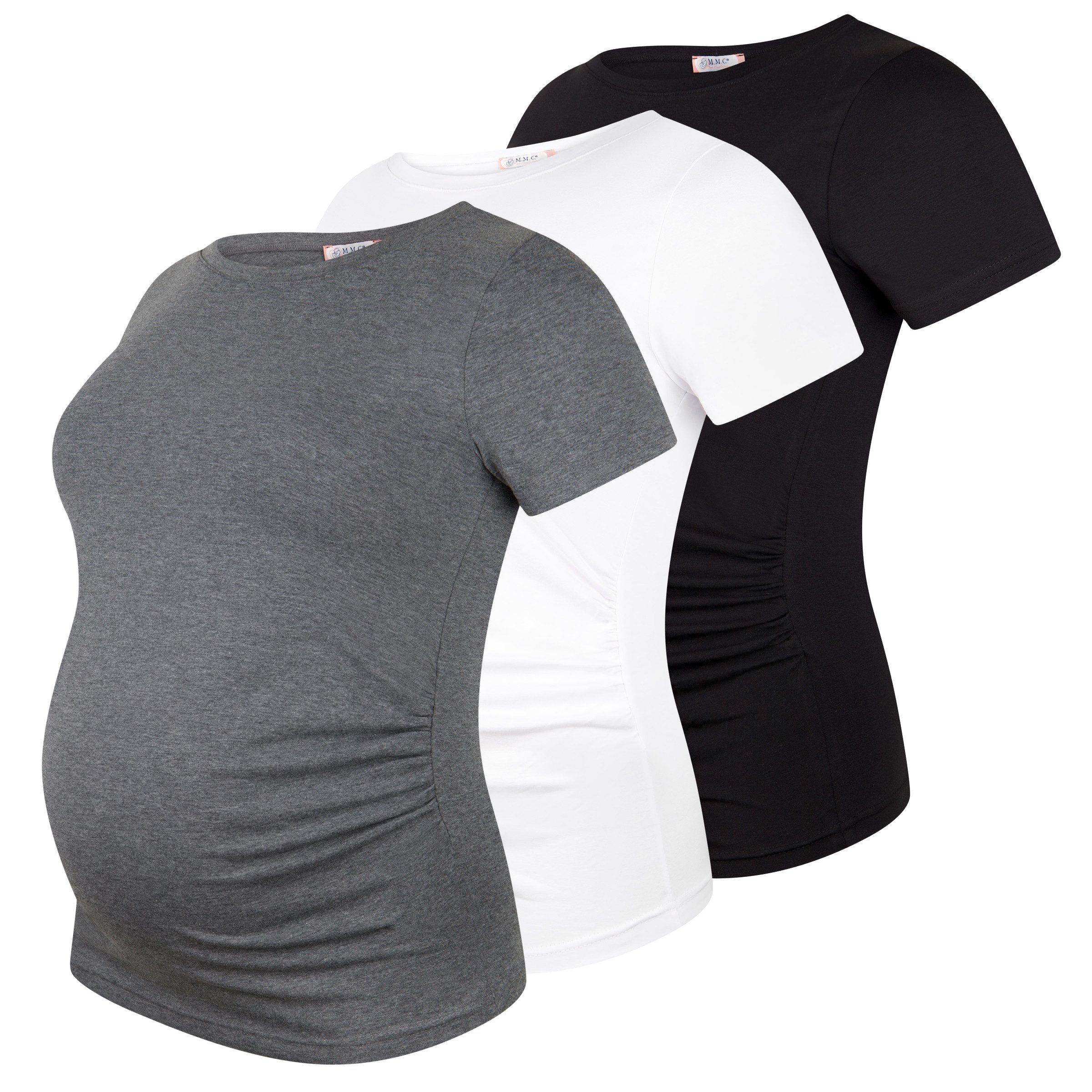 M.M.C. Umstandsshirt Basic Umstandsmode Kurzarm
