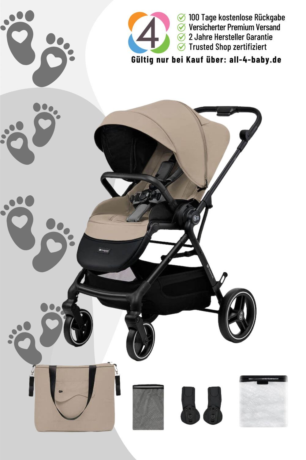 Kinderkraft Kombi-Kinderwagen Yoxi Kinderwagen