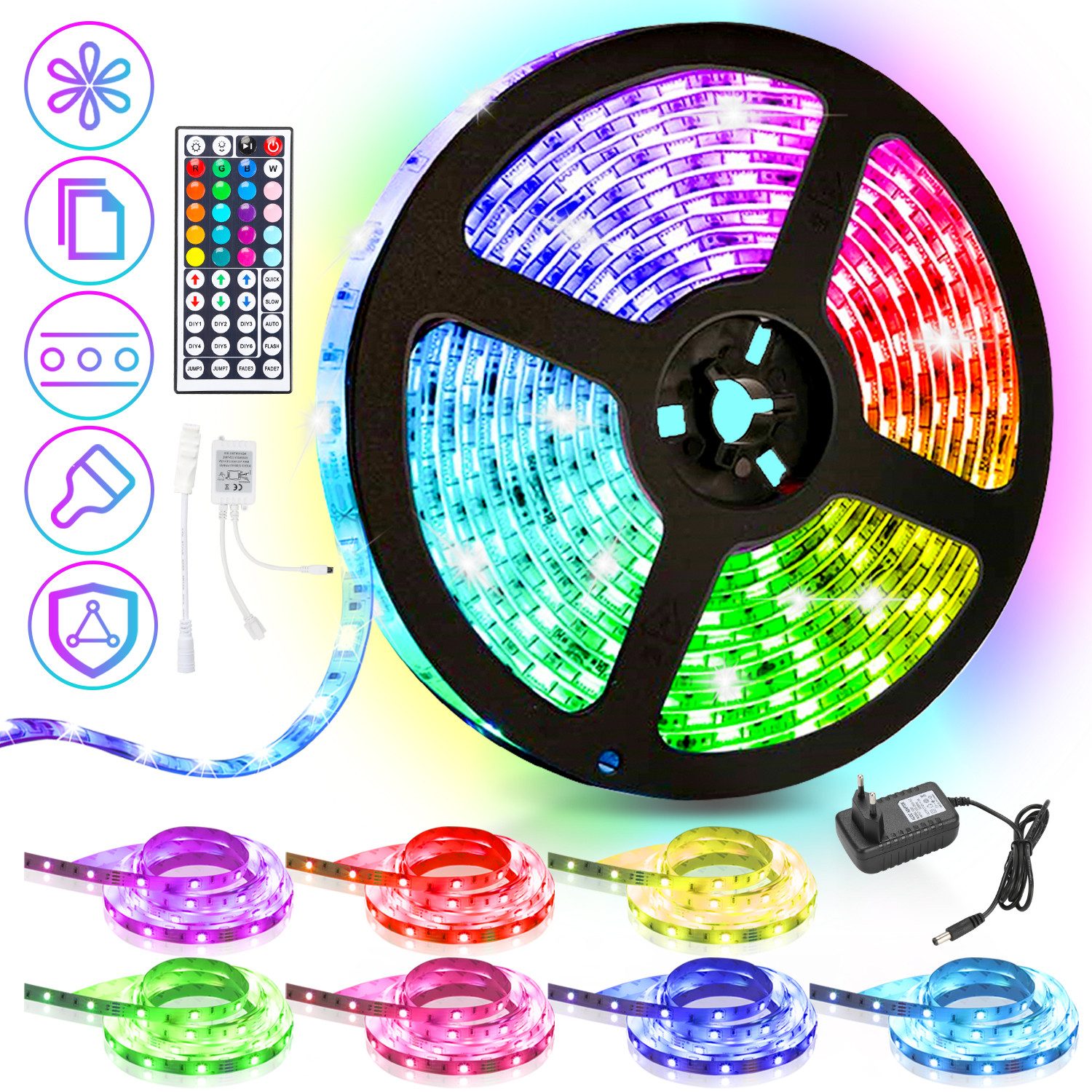 Clanmacy LED-Streifen LED Strip Licht-Band LED