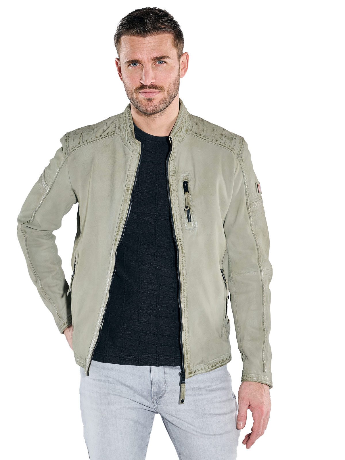 emilio adani Lederjacke Lederjacke aus Nubukleder
