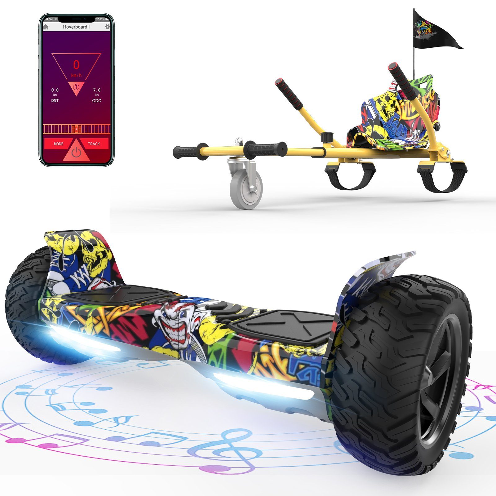 RCB TECH Balance Scooter Kart Set,