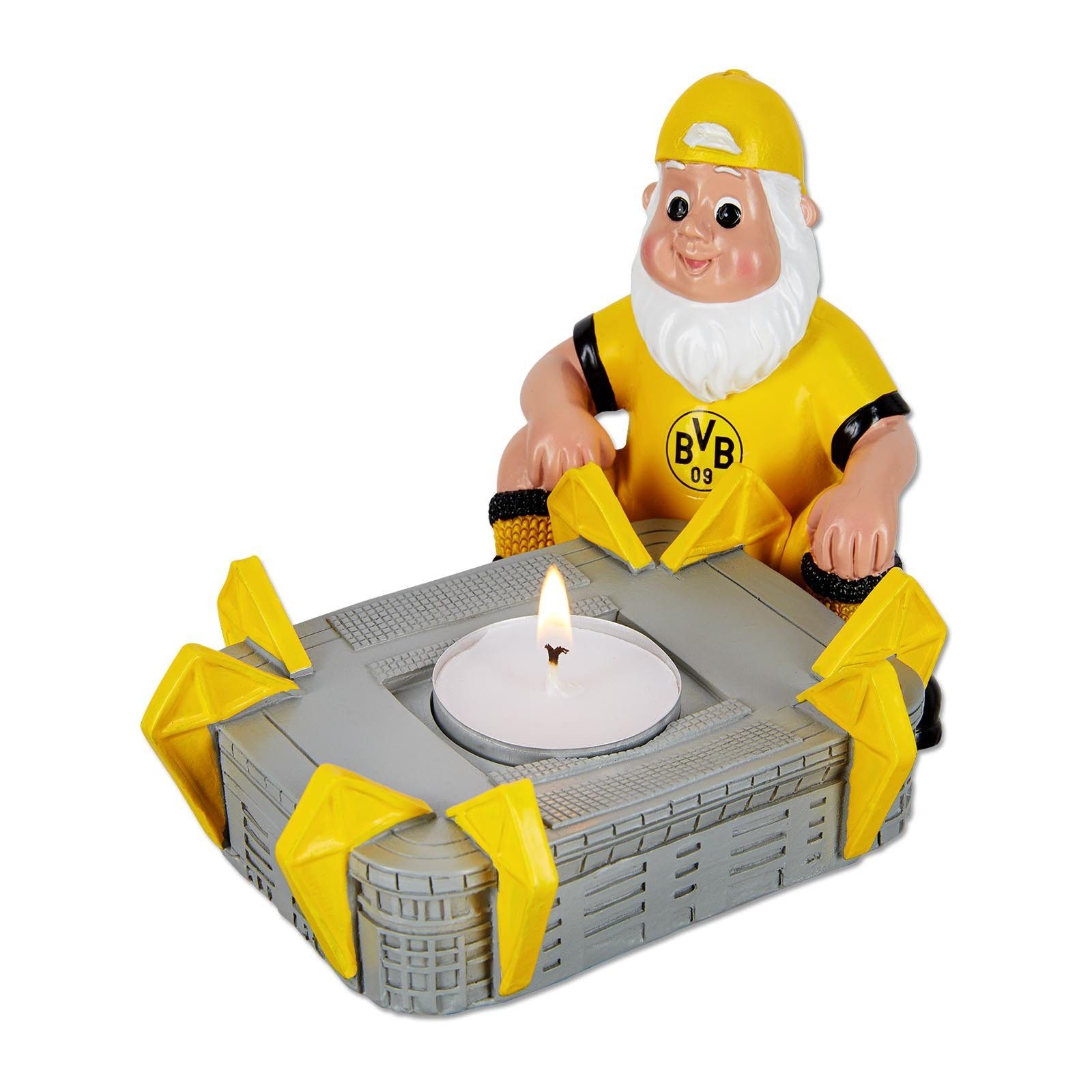 BVB Gartenzwerg BVB Gartenzwerg mit Teelicht,