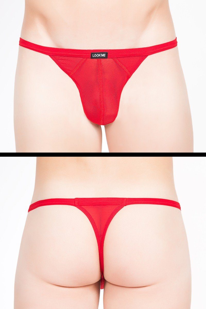 LOOK ME String Herren-String in rot
