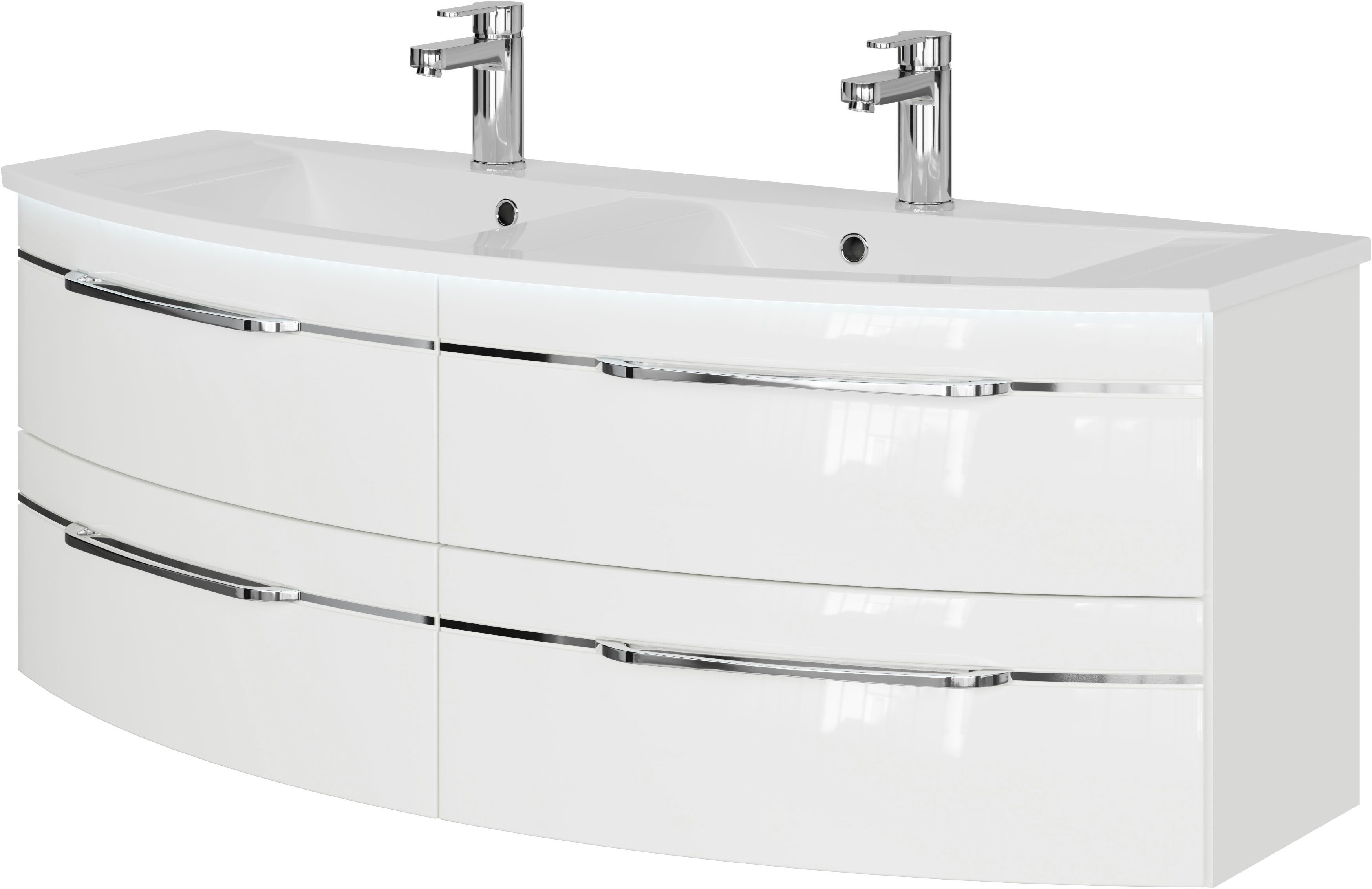 Saphir Waschtisch Serie 7045 Mineralmarmor-Waschtisch und