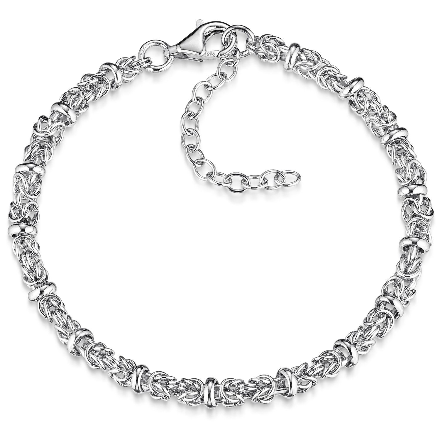 Materia Silberarmband Damen Herren Silber Königskette