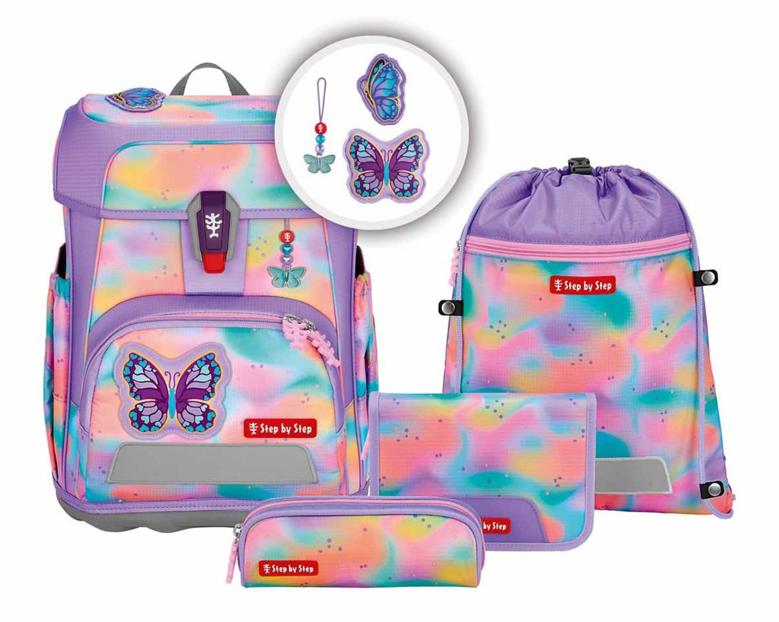 Step by Step Schulranzen Schulranzen-Set 5-teilig