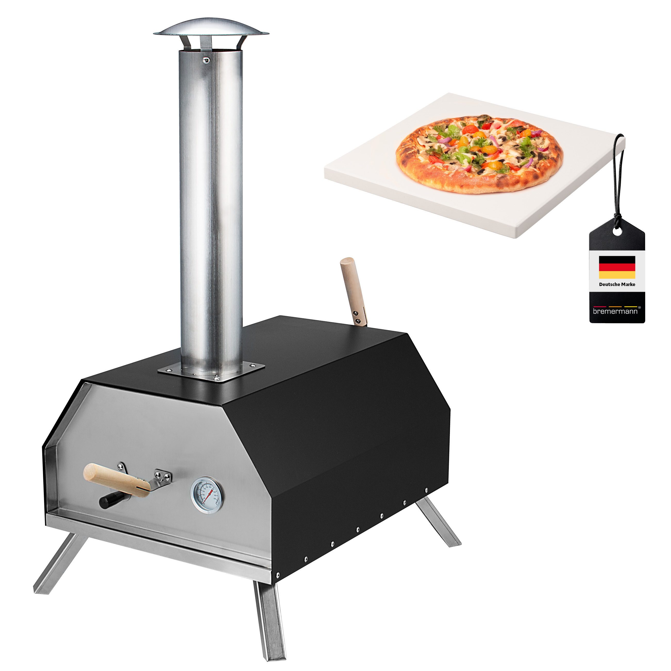 bremermann Pizzastein Pizzaofen inkl. Pizzastein 30x2x30