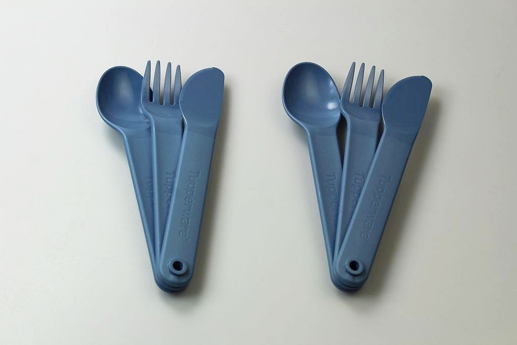 TUPPERWARE Besteck-Set Besteck SET blau (2)