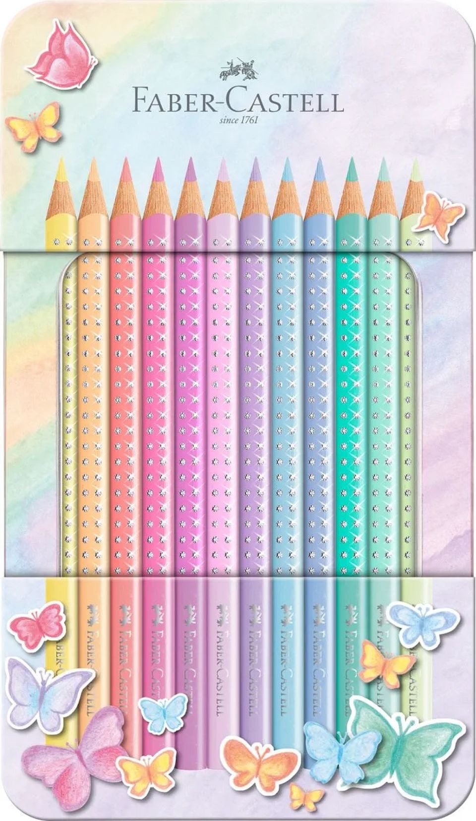 Faber-Castell Buntstift Sparkle Pastell 12er Metalletui