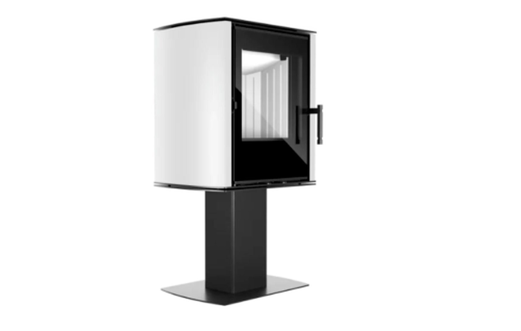 Hitze Kaminofen Kaminofen CANE SF weiss,