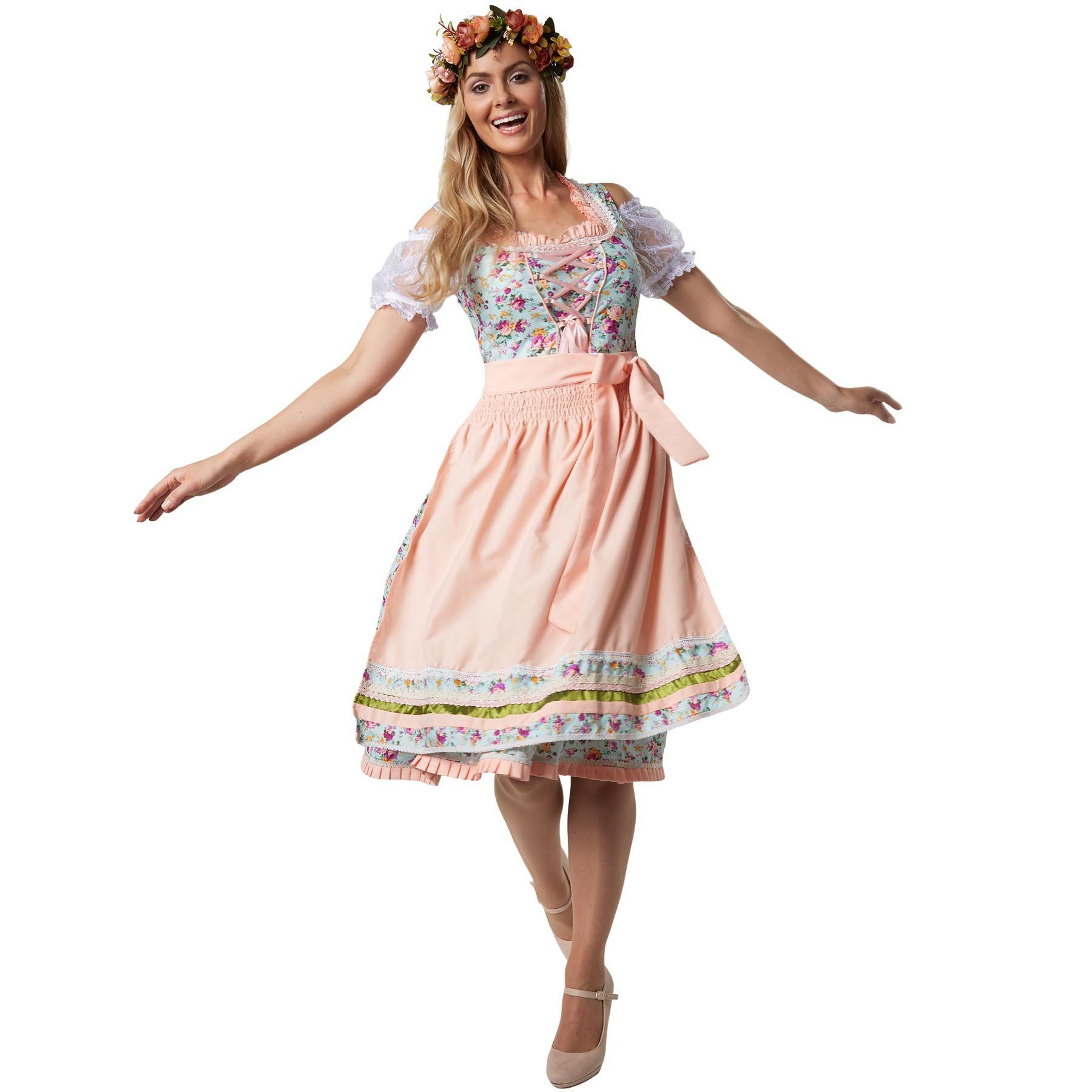 dressforfun Dirndl Frauenkostüm Midi-Dirndl Erding Modell