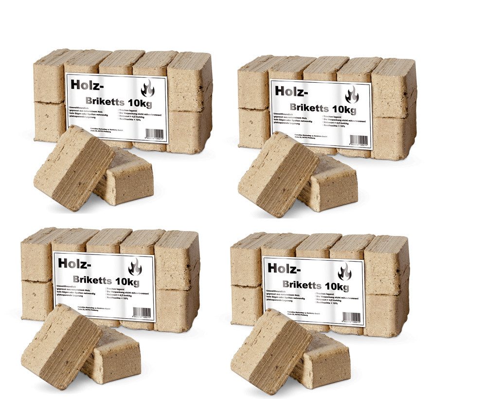 Thermospan Holzbriketts Ruf Holzbrikett 4x10kg