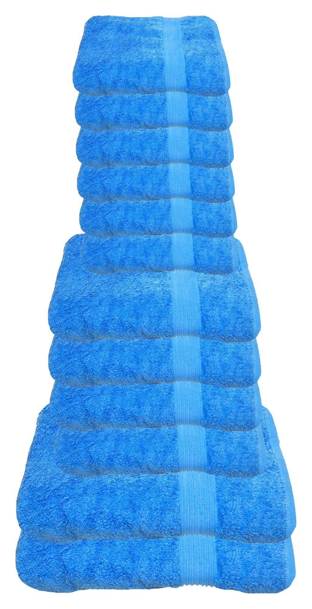 Julie Julsen Handtücher 12-Handtücher-Himmelblau, Baumwolle (12-St)