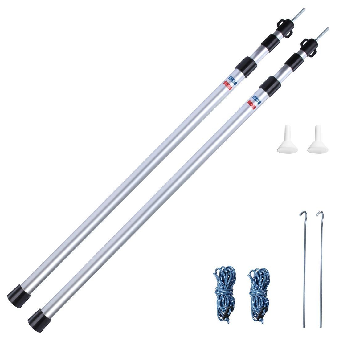 yourGEAR Vorzelt yourGEAR 2x Alu Teleskopstange