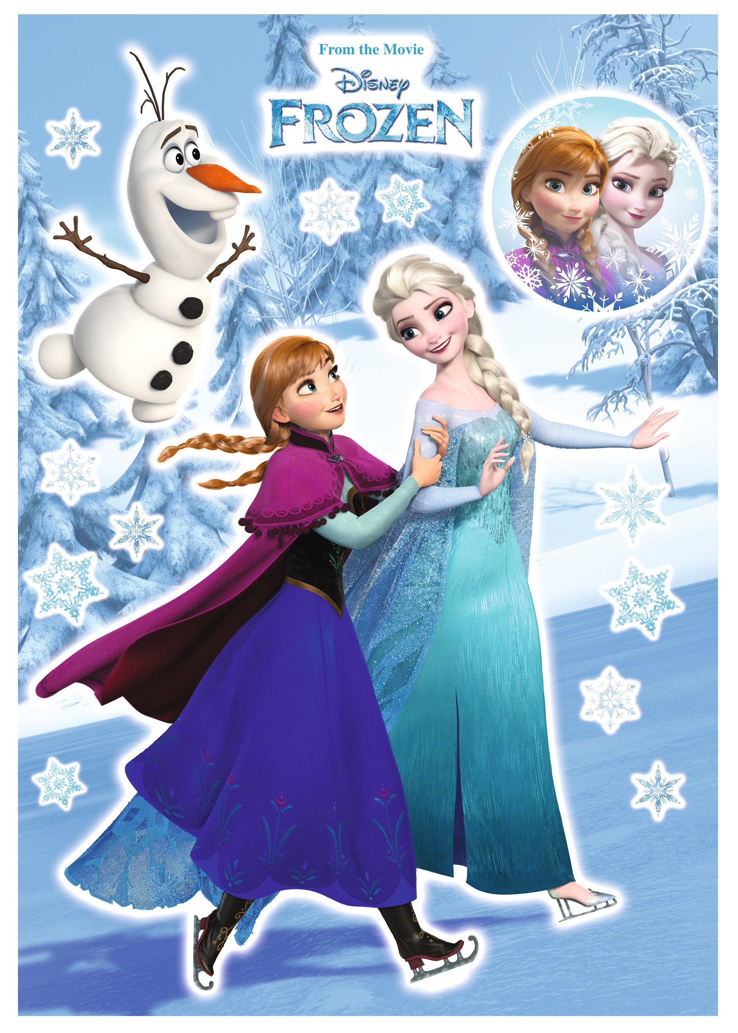 Komar Wandtattoo Anna und Elsa -