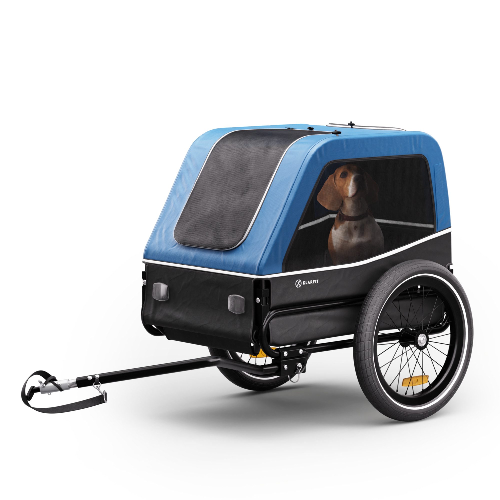 KLARFIT Fahrradkinderanhänger Goldie S Hunde-Fahrradanhänger, Fahrradanhänger