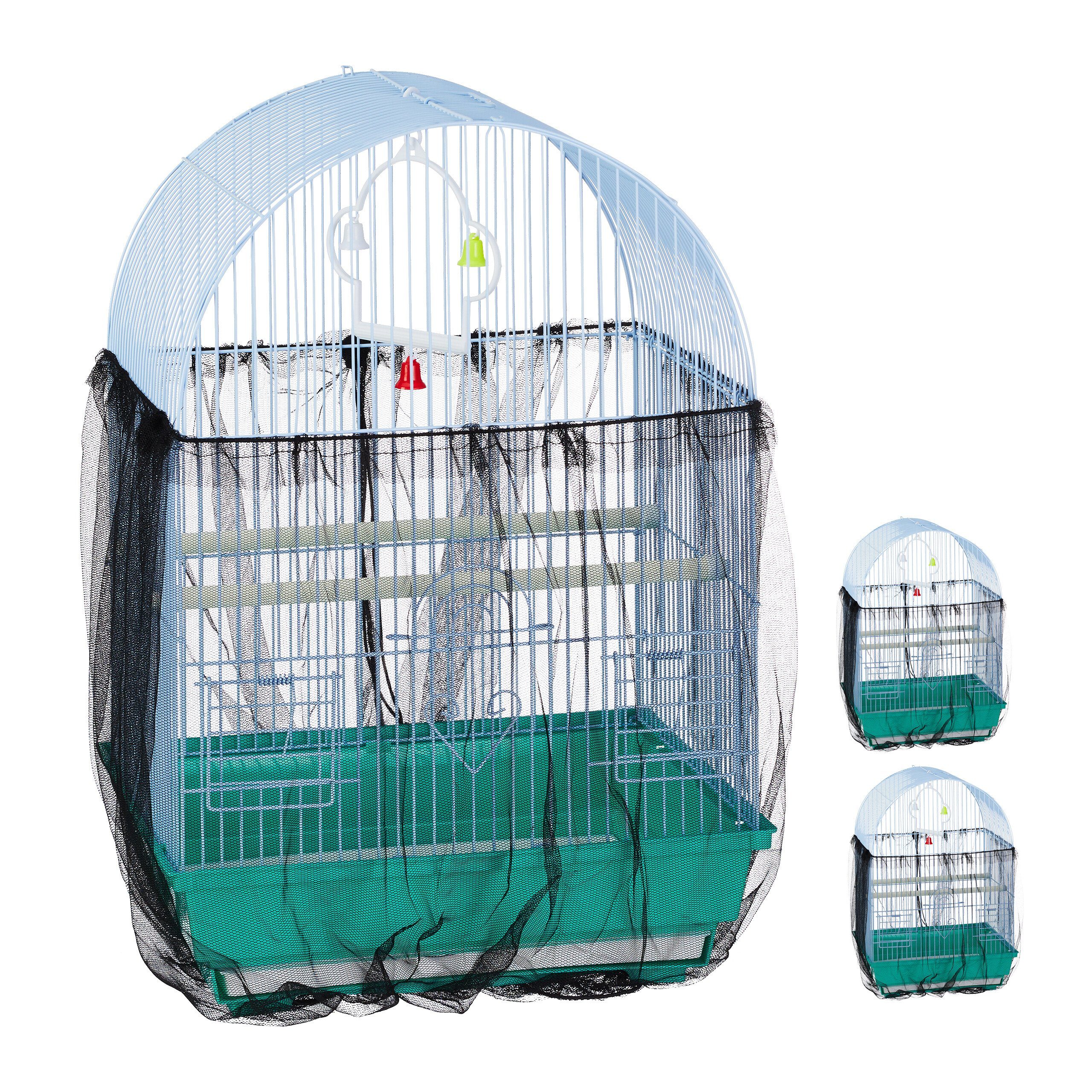 relaxdays Vogelkäfig Abdeckung 3er Set