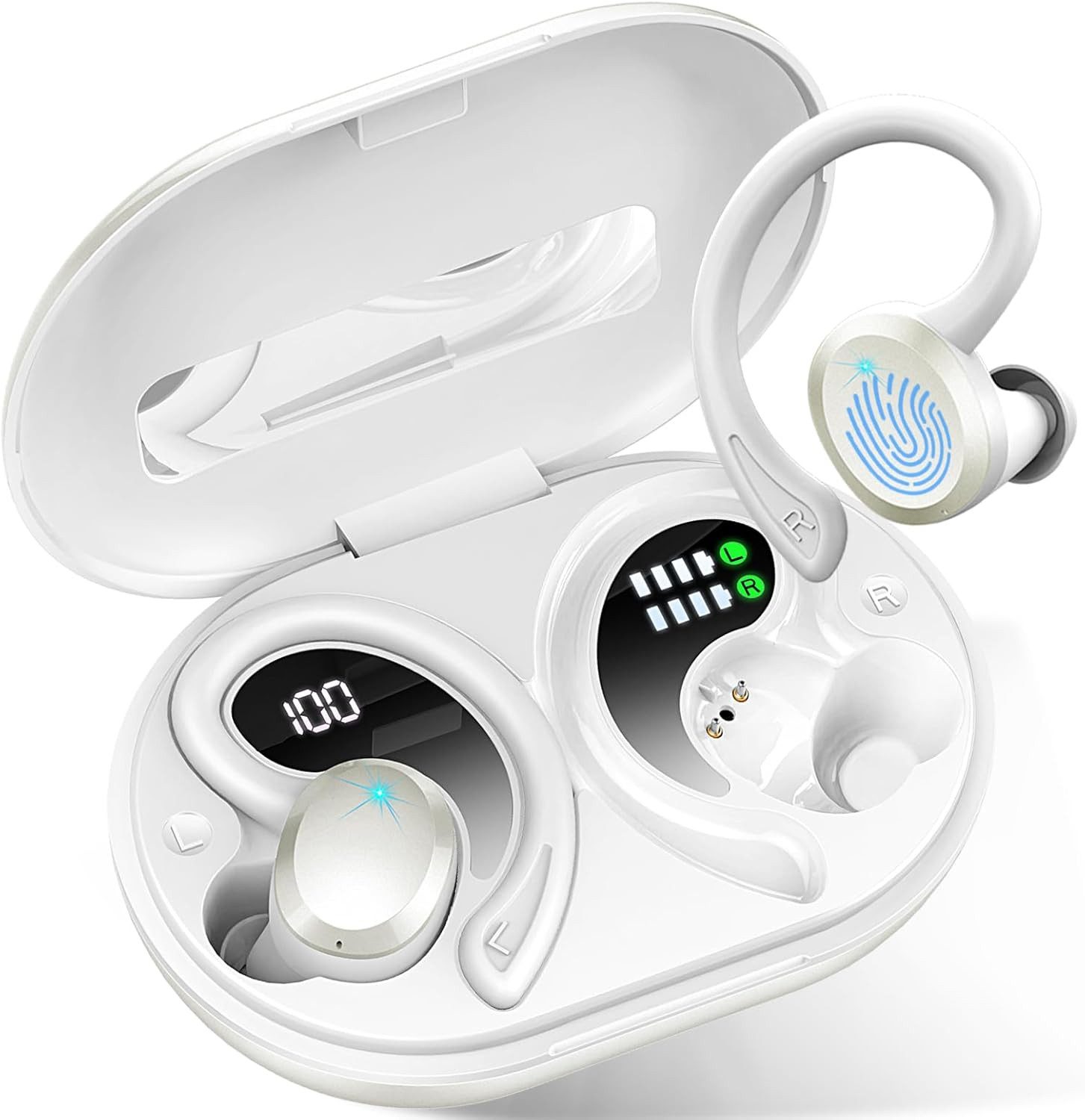 BRAIDOL Open-Ear-Kopfhörer,Bluetooth Kopfhörer,Sport Kopfhörer Open-Ear-Kopfhörer (mit