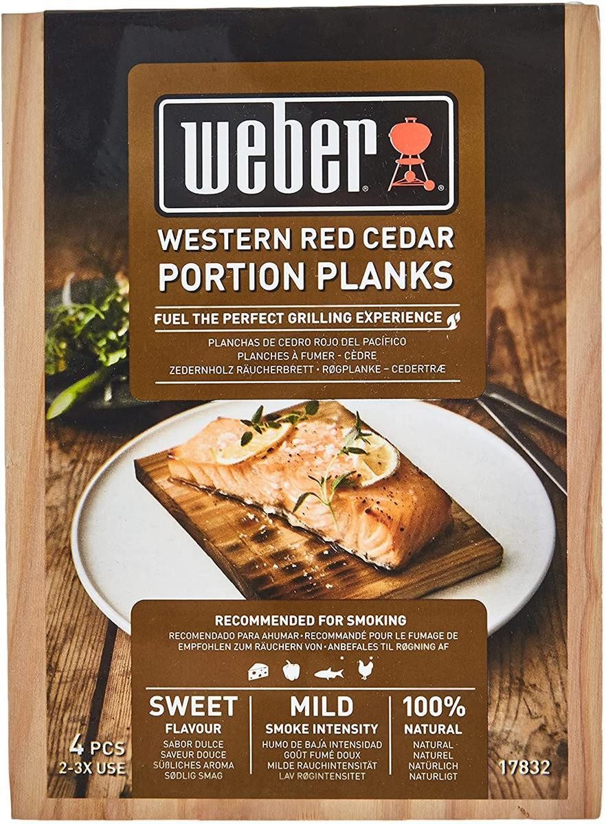 Weber Holzkohlegrill Weber Räucherbretter, Zedernholz, 4