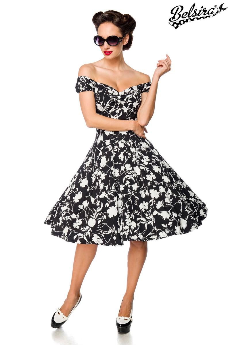BELSIRA Trachtenkleid Belsira Schulterfreies Kleid -